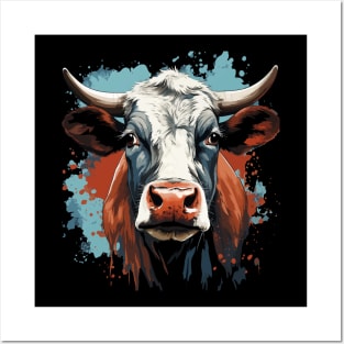 Patriotic Cow Posters and Art